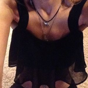 Black crop top