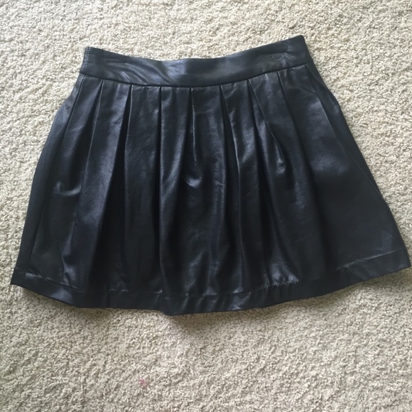Faux Leather Skirt