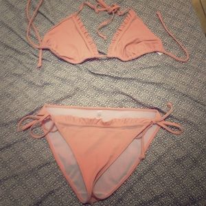 Peach bathing suit