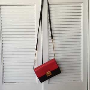 Black and Red Cross body bag