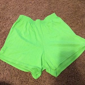 Green shorts