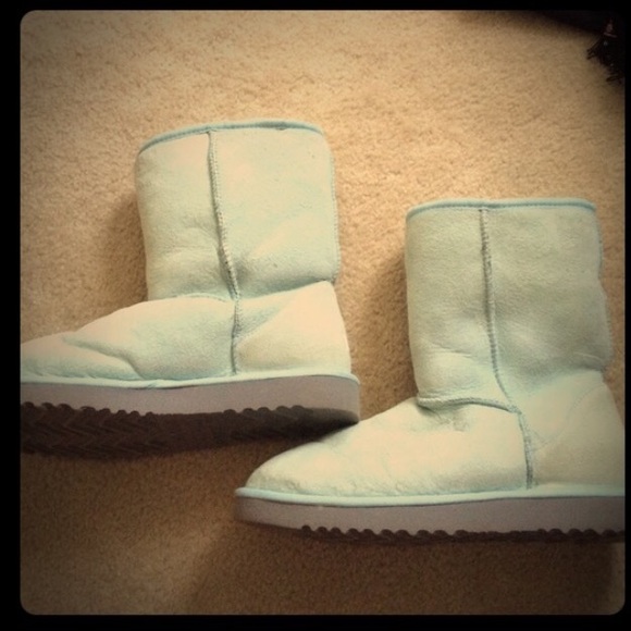 Light blue UGG boots
