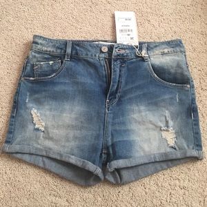 Zara denim shorts