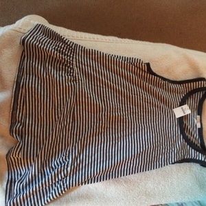 Striped peplum style tank top from Gap