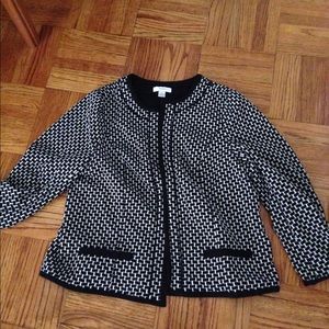 Christopher and Banks Black and white jacket