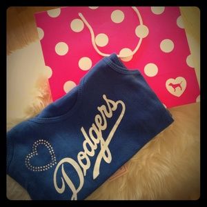 PINK Victoria's Secret L.A. Dodgers blue tank NWOT