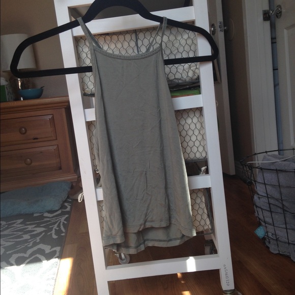 Full tilt racer back high collar tank