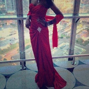 Red Evening Gown/Prom Dress