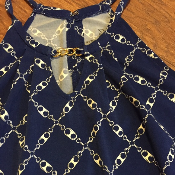Navy halter top - Picture 1 of 2