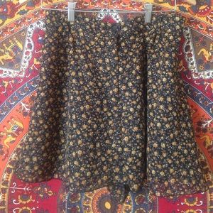 Floral chiffon shorts