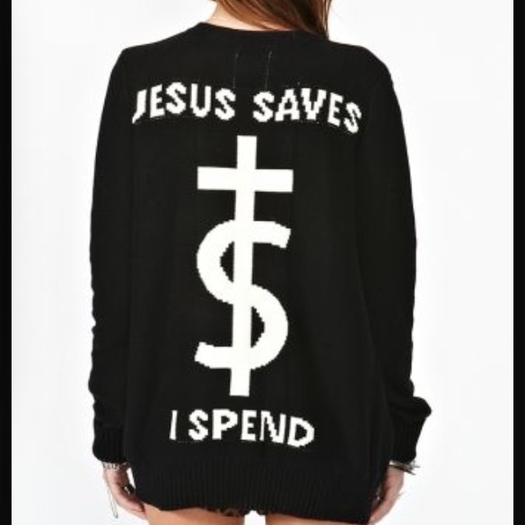 ISO UNIF JESUS SAVES CARDIGAN