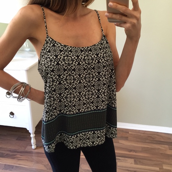 Sold • Black Geometric Top - Picture 2 of 4