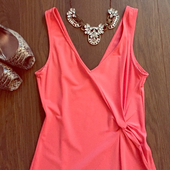 BCBG V-Neck Bodycon w/ front slit