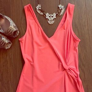 BCBG V-Neck Bodycon w/ front slit