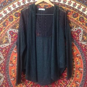 Gray cardigan