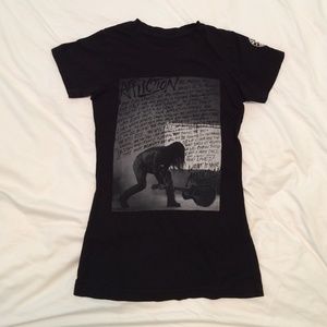 Black Printed T shirt