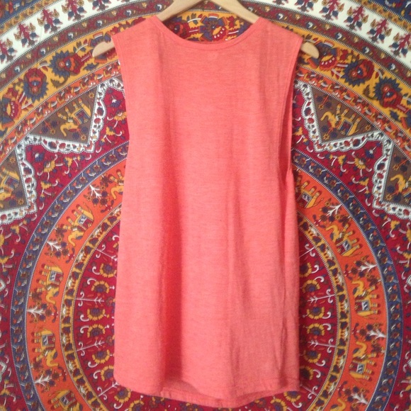 Orange muscle tank