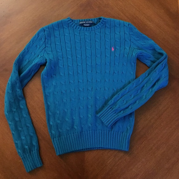 Teal XS Ralph Lauren crew neck!