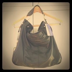 Rebecca Minkoff Black Leather Nikki Hobo Bag NWT