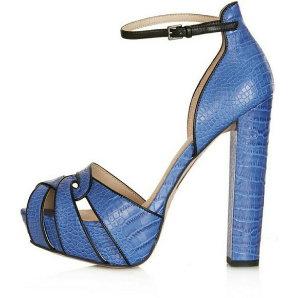 Topshop lita croc sandals