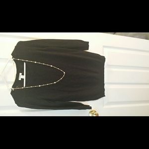 Black sweater 3/4 sleeve