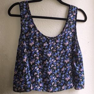 Floral print tank top.