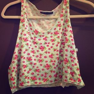 Floral, high to low tank