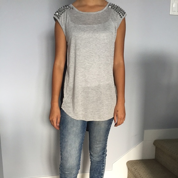 Top with spikes on shoulder