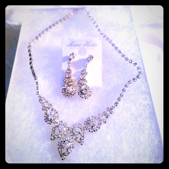 Necklace and matching earrings