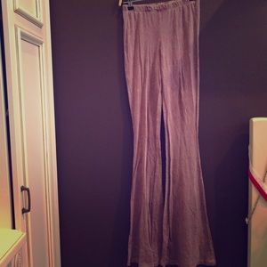 Purple washed boot legged leggings