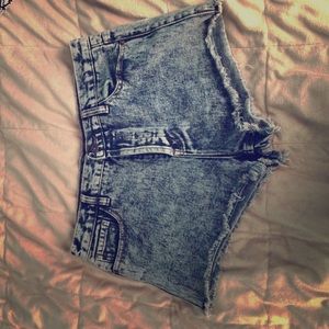 Denim shorts