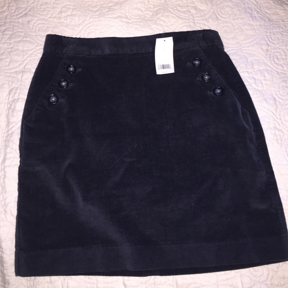 Charcoal corduroy skirt