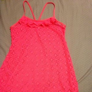 Pink beach coverup
