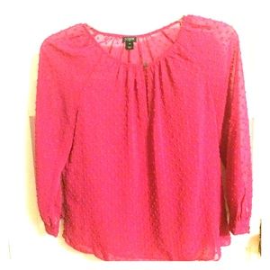 Never worn j crew chiffon shirt