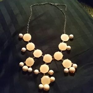 Bubble Necklace- Light Pink & Gold