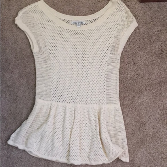 Crochet baby doll top