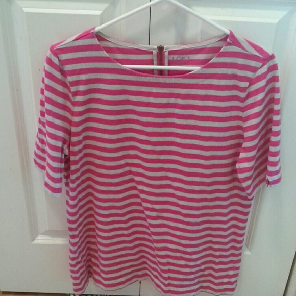 LOFT - back zip top L