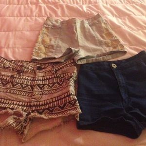 PACSUN BULLHEAD DENIM HIGH WAISTED JEAN SHORTS