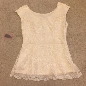 Forever 21 Lacy White Top