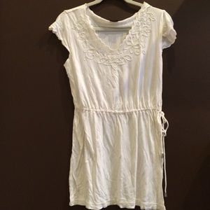 White bathing suite coverup