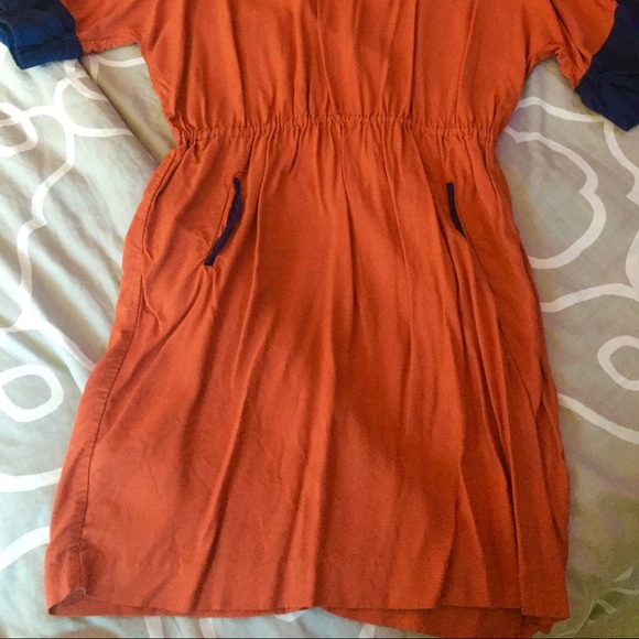 Blue & Orange short Dress - Picture 2 of 3