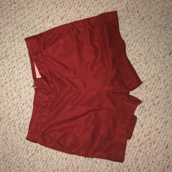Red cloth Zara shorts
