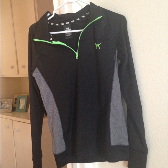 PINK half zip workout jacket