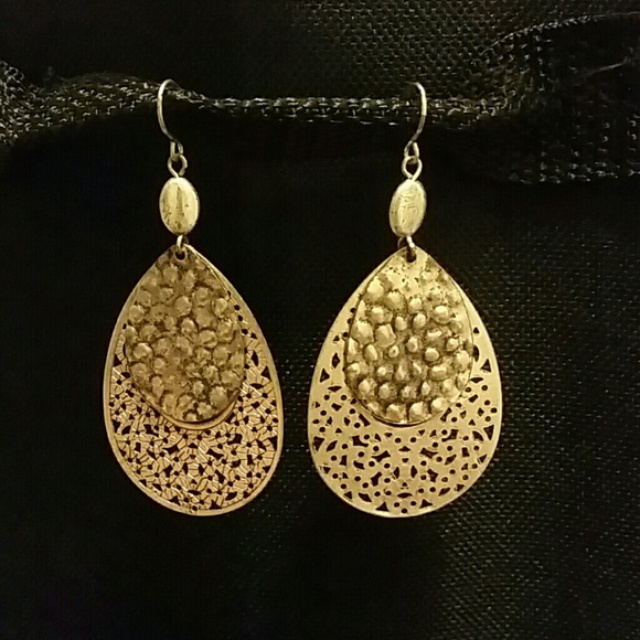 Silver statement earrings