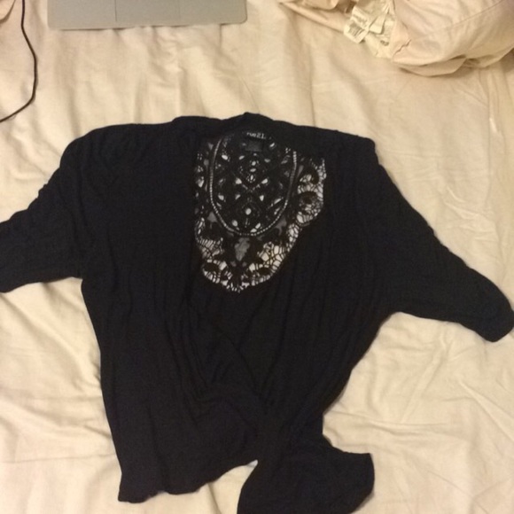 Black lace cover up
