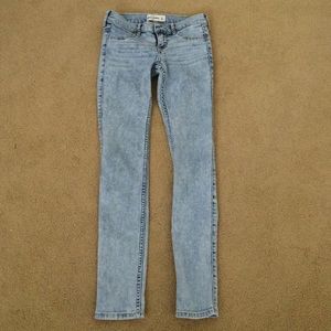 Abercrombie limited edition acid wash skinny jeans