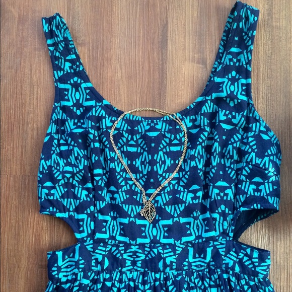 Charlotte Russe Dresses & Skirts - Tribal print cut out skater dress
