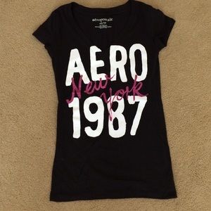 Aero V neck tee shirt