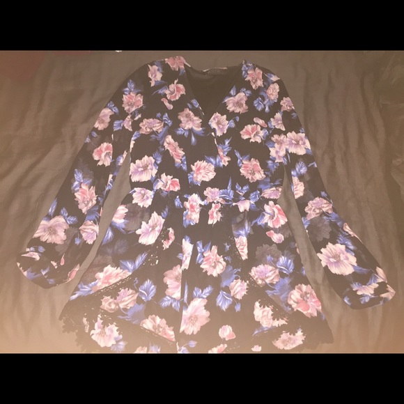 Top shop floral romper!