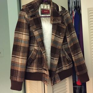 Brown plaid jacket